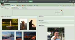 Desktop Screenshot of crystalme.deviantart.com