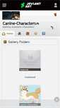 Mobile Screenshot of canine-characters.deviantart.com