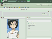Tablet Screenshot of kuzumi-hiroshi.deviantart.com
