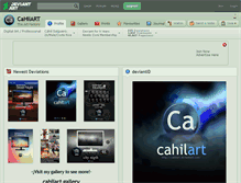 Tablet Screenshot of cahilart.deviantart.com