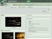 Tablet Screenshot of phyzx.deviantart.com