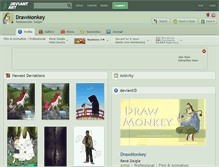 Tablet Screenshot of drawmonkey.deviantart.com