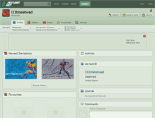 Tablet Screenshot of l33tmeatwad.deviantart.com