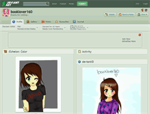 Tablet Screenshot of booklover160.deviantart.com