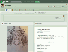 Tablet Screenshot of kornwolf.deviantart.com