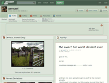 Tablet Screenshot of carrousel.deviantart.com