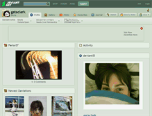 Tablet Screenshot of gataclark.deviantart.com