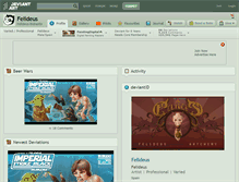 Tablet Screenshot of felideus.deviantart.com
