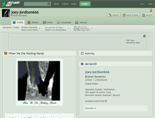 Tablet Screenshot of joey-jordison666.deviantart.com