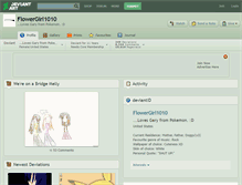 Tablet Screenshot of flowergirl1010.deviantart.com