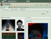 Tablet Screenshot of cousinofsam.deviantart.com