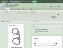 Tablet Screenshot of lawenforcementclub.deviantart.com