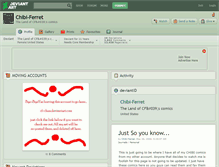 Tablet Screenshot of chibi-ferret.deviantart.com