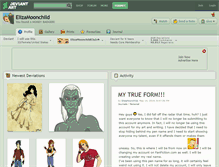 Tablet Screenshot of elizamoonchild.deviantart.com