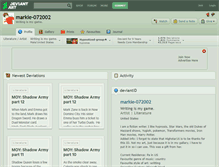 Tablet Screenshot of markie-072002.deviantart.com