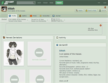 Tablet Screenshot of kitteh.deviantart.com