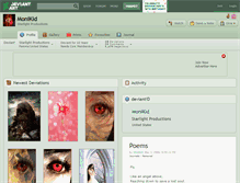 Tablet Screenshot of monikid.deviantart.com