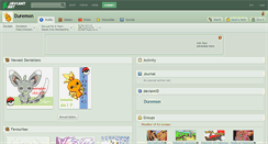 Desktop Screenshot of duremon.deviantart.com