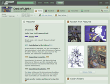 Tablet Screenshot of crest-of-light.deviantart.com