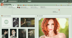 Desktop Screenshot of cindyholiday.deviantart.com