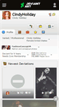 Mobile Screenshot of cindyholiday.deviantart.com