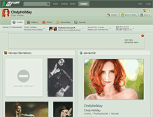 Tablet Screenshot of cindyholiday.deviantart.com