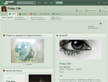 Tablet Screenshot of friday-13th.deviantart.com