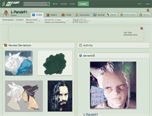 Tablet Screenshot of l-panda91.deviantart.com