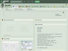Tablet Screenshot of maldito.deviantart.com