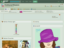 Tablet Screenshot of forerunnerofautumn.deviantart.com