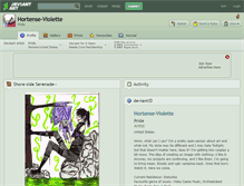 Tablet Screenshot of hortense-violette.deviantart.com