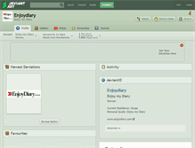 Tablet Screenshot of enjoydiary.deviantart.com
