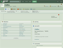 Tablet Screenshot of lilybleu.deviantart.com