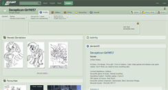 Desktop Screenshot of decepticon-girl9857.deviantart.com