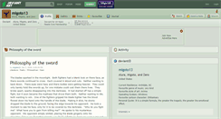 Desktop Screenshot of migoto13.deviantart.com