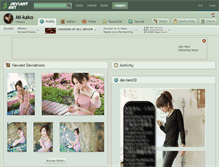 Tablet Screenshot of mi-kako.deviantart.com
