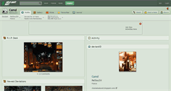 Desktop Screenshot of camd.deviantart.com