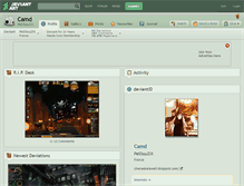 Tablet Screenshot of camd.deviantart.com