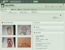 Tablet Screenshot of lady-jellyfish.deviantart.com