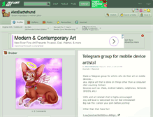 Tablet Screenshot of alexdachshund.deviantart.com