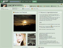 Tablet Screenshot of lingeringimpressions.deviantart.com