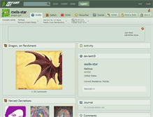 Tablet Screenshot of melis-star.deviantart.com
