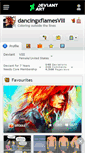 Mobile Screenshot of dancingxflamesviii.deviantart.com