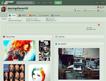 Tablet Screenshot of dancingxflamesviii.deviantart.com