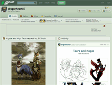 Tablet Screenshot of dragonheart07.deviantart.com