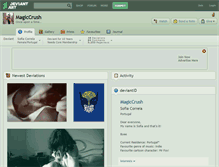 Tablet Screenshot of magiccrush.deviantart.com