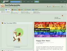 Tablet Screenshot of fawntherandomkitty.deviantart.com