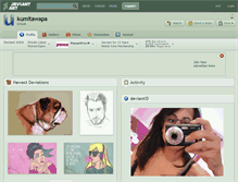 Tablet Screenshot of kumitawapa.deviantart.com