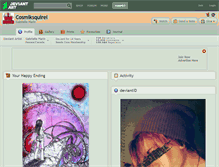 Tablet Screenshot of cosmiksquirel.deviantart.com