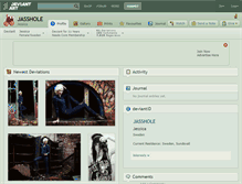 Tablet Screenshot of jasshole.deviantart.com